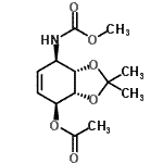 CAS#: 312623-98-6, (3aR,4S,7R,7aS)-7-[(Methoxycarbonyl)Amino]-2,2-Dimethyl-3A,4,7,7A-Tetrahydro-1,3-Benzodioxol-4-Yl Acetate