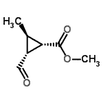 CAS 登录号：312910-88-6， 甲基(1S,2R,3R)-2-甲酰基-3-甲基环丙烷羧酸酯
