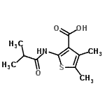 CAS#: 312940-41-3, 2-(Isobutyrylamino)-4,5-Dimethyl-3-Thiophenecarboxylic Acid