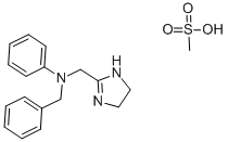 CAS 登录号：3131-32-6， 安他唑啉甲烷磺酸盐