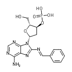CAS 登录号：31319-90-1， 8-[(E)-苄亚基氨基]-2'-脱氧腺苷3'-(磷酸二氢酯)