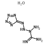 CAS#: 31330-63-9, 4-(5H-Tetrazol-5-ylidene)-2-tetraazanecarboximidamide hydrate (1:1)