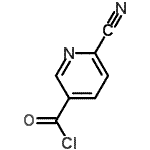 CAS 登录号：313350-44-6， 6-氰基烟酰氯化物