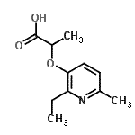 CAS 登录号：313370-20-6， 2-[(2-乙基-6-甲基-3-吡啶基)氧基]丙酸