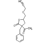 CAS#: 31339-79-4, 3-Acetyl-3-Benzyl-5-[(2-Propyn-1-Yloxy)Methyl]Dihydro-2(3H)-Furanone