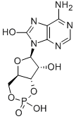 CAS 登录号：31356-95-3， 7,8-二氢-8-氧代腺苷-3',5'-环单磷酸酯