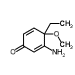 CAS 登录号：313693-60-6， 3-氨基-4-乙基-4-甲氧基-2,5-环己二烯-1-酮