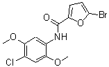 CAS#: 314022-39-4, 5-Bromo-N-(4-Chloro-2,5-Dimethoxyphenyl)-2-Furamide