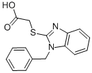 CAS 登录号：314036-23-2， 2-[1-(苯基甲基)苯并咪唑-2-基]硫基乙酸