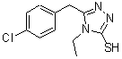 CAS 登录号：31405-23-9， 5-(4-氯苄基)-4-乙基-4H-1,2,4-三唑-3-硫醇
