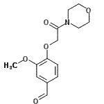 CAS 登录号：31438-76-3， 3-甲氧基-4-[2-(4-吗啉基)-2-氧代乙氧基]苯甲醛