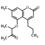 CAS#: 314742-59-1, 7-Methyl-5-[(3-Oxo-2-Butanyl)Oxy]-4-Propyl-2H-Chromen-2-One