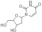 CAS 登录号：31501-19-6， 1-(2-脱氧呋喃戊糖基)-2,4(1H,3H)-嘧啶二酮