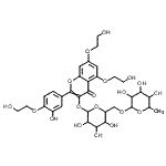 CAS 登录号：31511-30-5， 5,7-二(2-羟基乙氧基)-2-[3-羟基-4-(2-羟基乙氧基)苯基]-4-氧代-4H-苯并吡喃-3-基6-O-(6-脱氧己糖吡喃糖苷)吡喃己糖苷