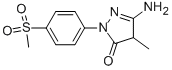 CAS 登录号：31522-06-2， 5-氨基-4-甲基-2-(4-甲基磺酰基苯基)-4H-吡唑-3-酮