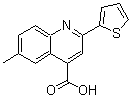 CAS 登录号：31792-49-1， 6-甲基-2-(2-噻吩基)-4-喹啉羧酸