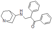 CAS 登录号：31842-23-6， 3-(1-氮杂双环[2.2.2]辛烷-8-基氨基)-1,2-二(苯基)丙-1-酮
