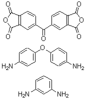 CAS 登录号:31942-21-9, 5,5'-羰基二-1,3-异苯并呋喃二酮与 1,3-苯二胺和 4,4'-氧基二(苯胺)的聚合物