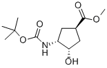 CAS 登录号:321744-17-6, (1R,2S,4R)-N-叔丁氧羰基-1-氨基-2-羟基环-戊烷-4-羧酸甲酯