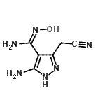 CAS 登录号：321905-55-9， 5-氨基-3-(氰基甲基)-N-羟基-1H-吡唑-4-甲脒