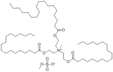 CAS 登录号：32208-02-9， 甲基-三(2-十八烷酰基氧乙基)铵硫酸甲酯盐