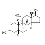 CAS 登录号：32212-61-6， (3alpha,5beta,11alpha,17beta)-雄甾烷-3,11,17-三醇