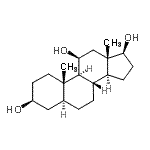 CAS 登录号：32212-65-0， (3beta,5alpha,11beta,17beta)-雄甾烷-3,11,17-三醇