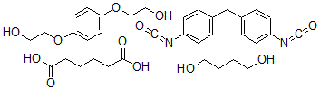 CAS 登录号：32238-28-1， 己二酸与1,4-丁二醇,1,1'-亚甲基二(4-异氰酸苯)和2,2'-(1,4-亚苯基二(氧基))二(乙醇)的聚合物