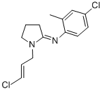 CAS 登录号：32280-72-1， N-(4-氯-2-甲基苯基)-1-[(E)-3-氯丙-2-烯基]吡咯烷-2-亚胺