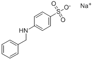CAS 登录号：32339-03-0， 4-(苯基甲基氨基)苯磺酸钠