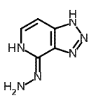 CAS 登录号：3247-53-8， (4Z)-4-亚肼基-4,5-二氢-1H-[1,2,3]三唑并[4,5-c]吡啶