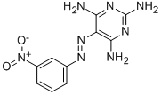 CAS 登录号:32524-33-7, 5-(3-硝基苯基)偶氮嘧啶-2,4,6-三胺