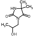 CAS 登录号：32568-88-0， 3-(2-羟基丙基)-5,5-二甲基-2,4-咪唑烷二酮