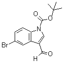 CAS 登录号：325800-39-3， 5-溴-3-甲酰基吲哚-1-羧酸叔丁酯