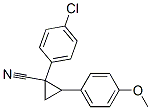 CAS 登录号:32589-54-1, 1-(4-氯苯基)-2-(4-甲氧基苯基)环丙烷-1-甲腈