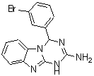 CAS 登录号：326021-81-2， 4-(3-溴苯基)-1,4-二氢[1,3,5]三嗪并[1,2-a]苯并咪唑-2-胺