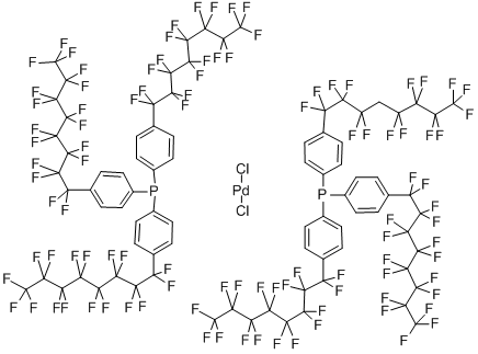 CAS#: 326475-44-9, Dichlorobis[tris[4-(heptadecafluorooctyl)phenyl]phosphine-kP]-Palladium