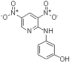 CAS 登录号：326899-75-6， 3-[(3,5-二硝基-2-吡啶基)氨基]苯酚