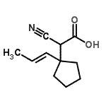 CAS 登录号：327050-06-6， 氰基{1-[(1E)-1-丙烯-1-基]环戊基}乙酸