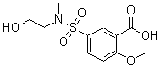 CAS#: 327093-76-5, 5-[(2-Hydroxyethyl)(Methyl)Sulfamoyl]-2-Methoxybenzoic Acid