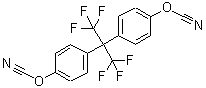 CAS#: 32728-27-1, Cyanic Acid C,C'-[[2,2,2-Trifluoro-1-(Trifluoromethyl)Ethylidene]Di-4,1-Phenylene] Ester