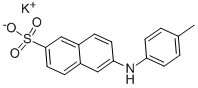 CAS 登录号：32752-10-6， 6-[(4-甲基苯基)氨基]萘-2-磺酸钾