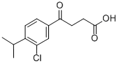 CAS 登录号：32780-41-9， 4-(3-氯-4-丙-2-基苯基)-4-氧代丁酸