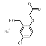 CAS 登录号：32791-87-0， 钠[4-氯-2-(羟基甲基)苯氧基]乙酸酯