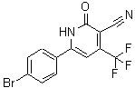 CAS 登录号：328012-22-2， 3-氰基-4-三氟甲基-6-(4'-溴苯基)-吡啶-2-酮