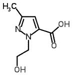 CAS 登录号：328071-25-6， 1-(2-羟基乙基)-3-甲基-1H-吡唑-5-羧酸