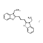 CAS#: 32835-25-9, 3-Ethyl-2-[3-(3-Ethyl-1,3-Benzoselenazol-2(3H)-Ylidene)-1-Propen-1-Yl]-1,3-Benzoxazol-3-Ium Iodide