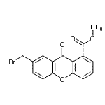 CAS 登录号：328526-38-1， 甲基7-(溴甲基)-9-氧代-氧杂蒽-1-羧酸酯