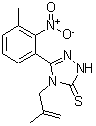 CAS#: 328556-89-4, 5-(3-Methyl-2-Nitrophenyl)-4-(2-Methyl-2-Propen-1-Yl)-2,4-Dihydro-3H-1,2,4-Triazole-3-Thione