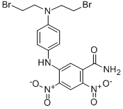 CAS#: 32869-03-7, 5-[[4-(Bis(2-Bromoethyl)Amino)Phenyl]Amino]-2,4-Dinitrobenzamide